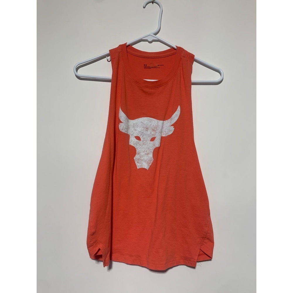 Under Armour Orange Tank Top with White Logo